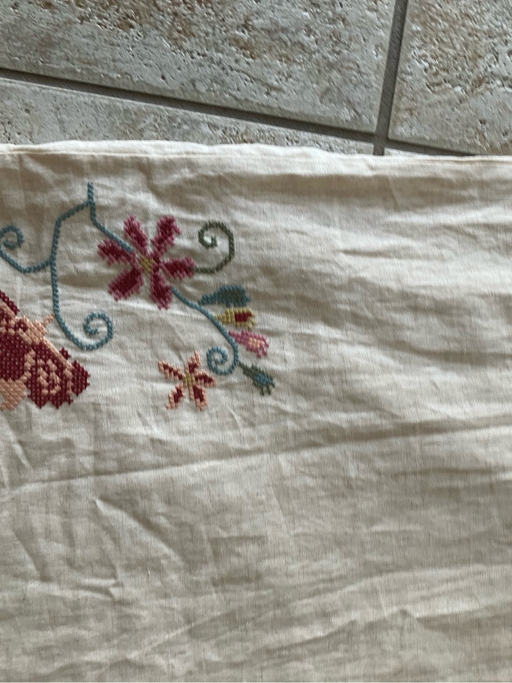 Magaschoni Linen Viscose Cream Embroidered Maxi Dress with Floral Motif NWT L - Picture 8 of 15